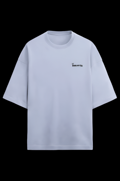 Krryptic Men’s Terry Oversized Tee (Bright Edition) – Clean Look, Heavyweight Feel